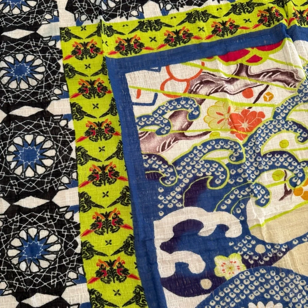 Oversized Asian Inspired Scarf